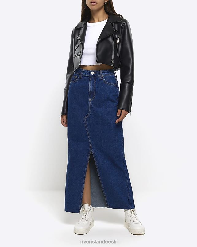 kehakate sinine naised River Island lõhestatud teksaseelik 44TLL197