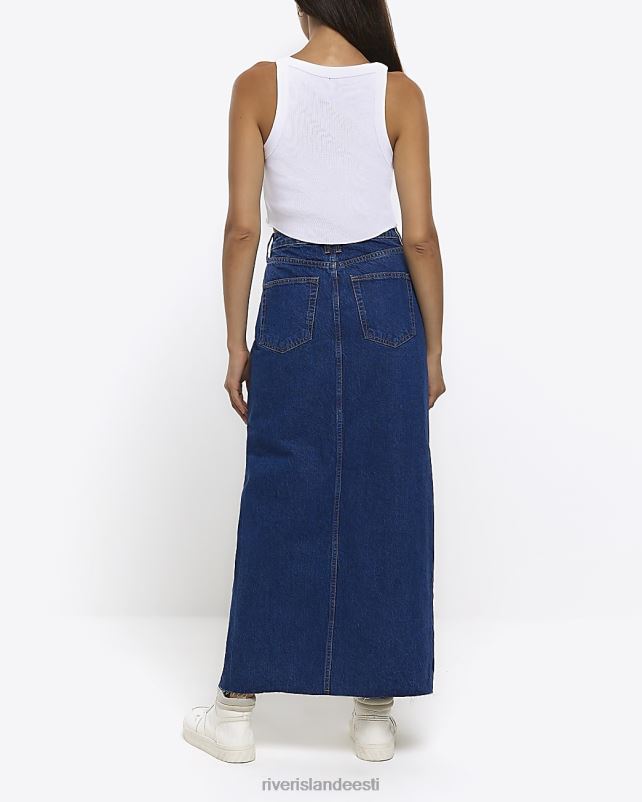 kehakate sinine naised River Island lõhestatud teksaseelik 44TLL197