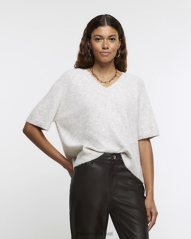 kehakate beež naised River Island kootud t-särk 44TLL602