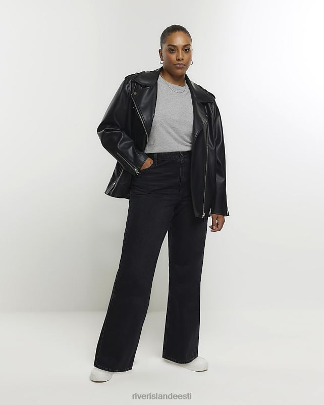 kehakate hall naised River Island pluss rullitud varrukatega T-särk 44TLL2217