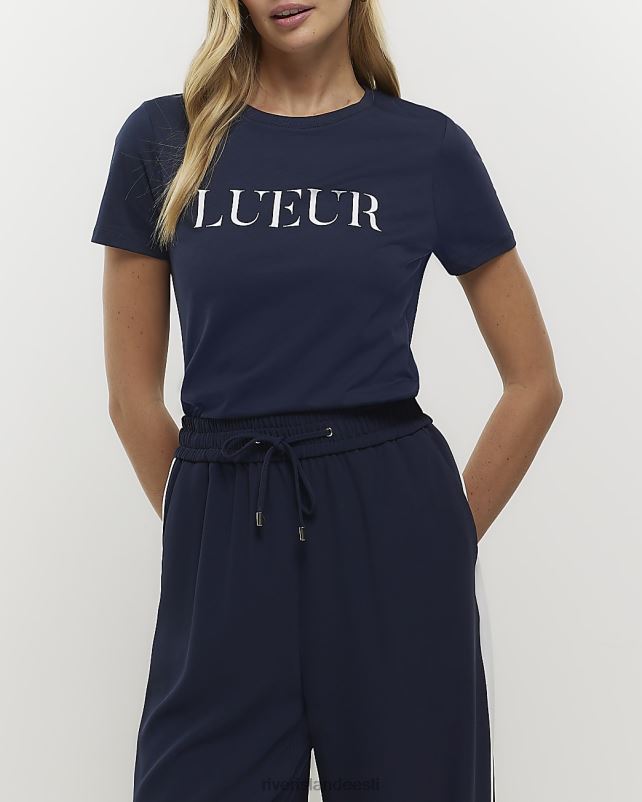 kehakate merevägi naised River Island graafiline t-särk 44TLL979