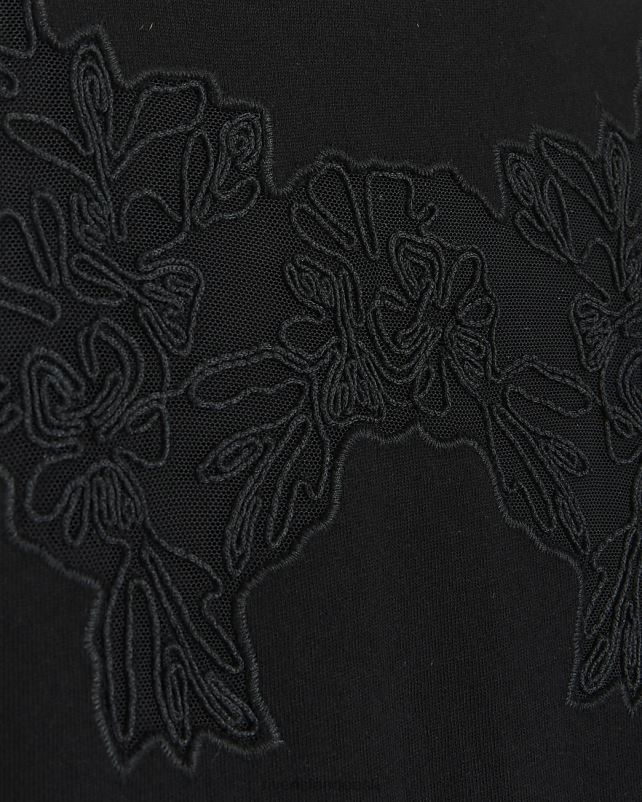 kehakate must naised River Island pitsdetailidega T-särk 44TLL4042