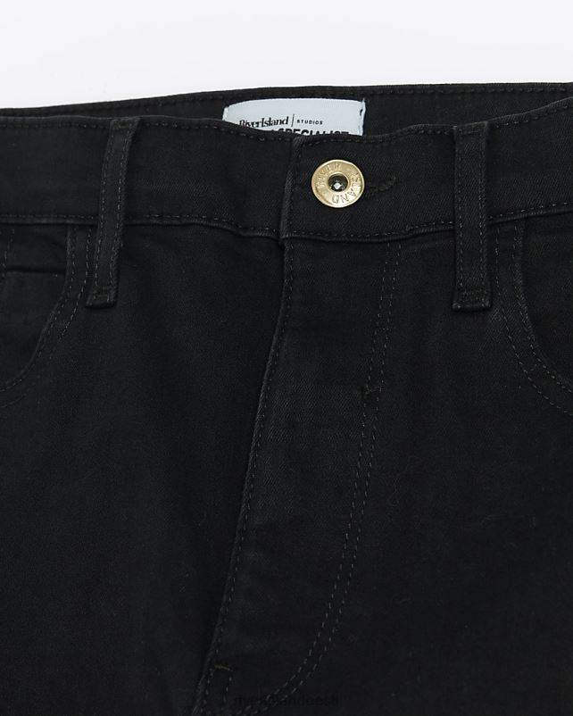 kehakate must naised River Island kõrgel kõrgusel kujundatud kitsad teksad 44TLL4022