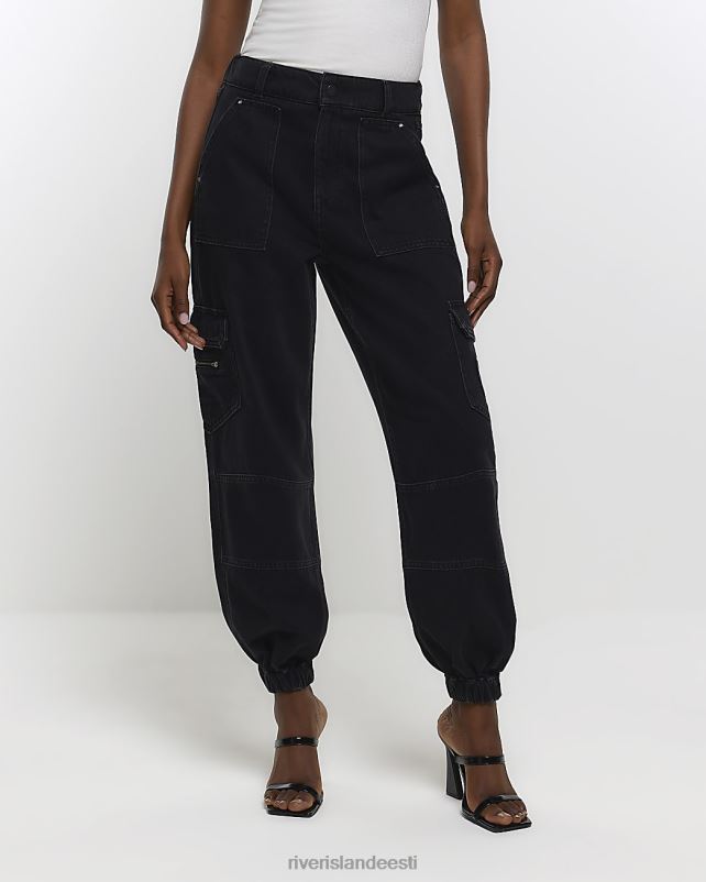 kehakate must naised River Island mansettidega cargo teksad 44TLL922