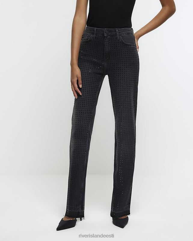 kehakate must naised River Island saledad kaunistusega teksad 44TLL4400