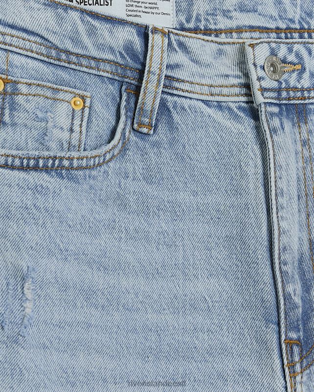 kehakate sinine naised River Island kõrge vöökoht keeratud hem mom teksad 44TLL4300