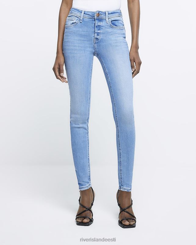 kehakate sinine naised River Island keskmise kõrgusega kitsad teksad 44TLL4692