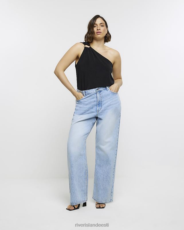 kehakate sinine naised River Island pluss keskmise kõrgusega sirged teksad 44TLL2220