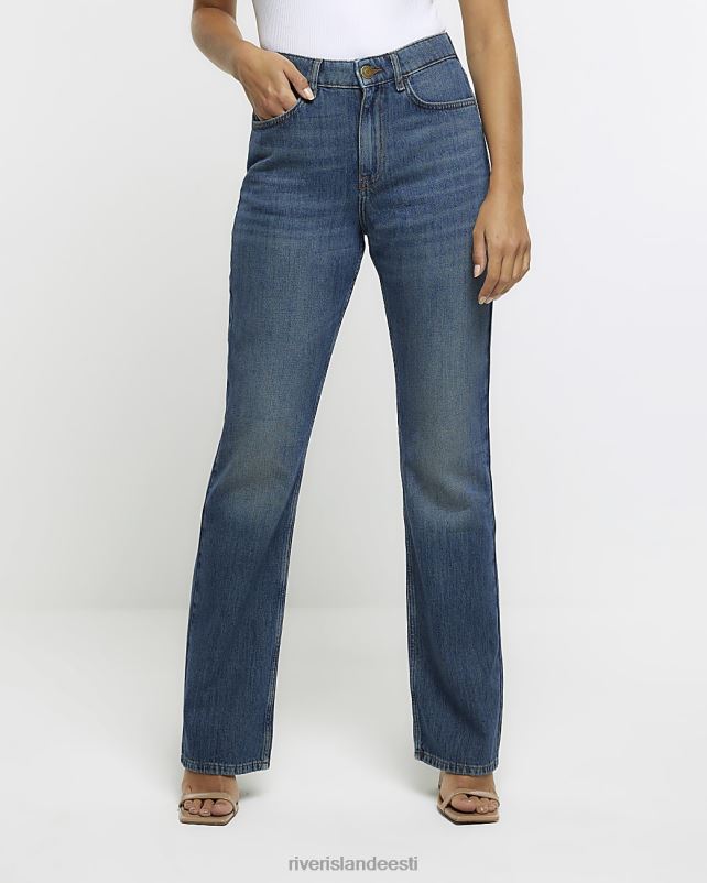 kehakate sinine naised River Island slim fit bootcut teksad 44TLL4296