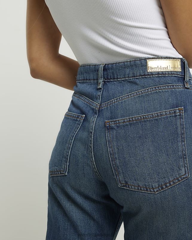 kehakate sinine naised River Island slim fit bootcut teksad 44TLL4296