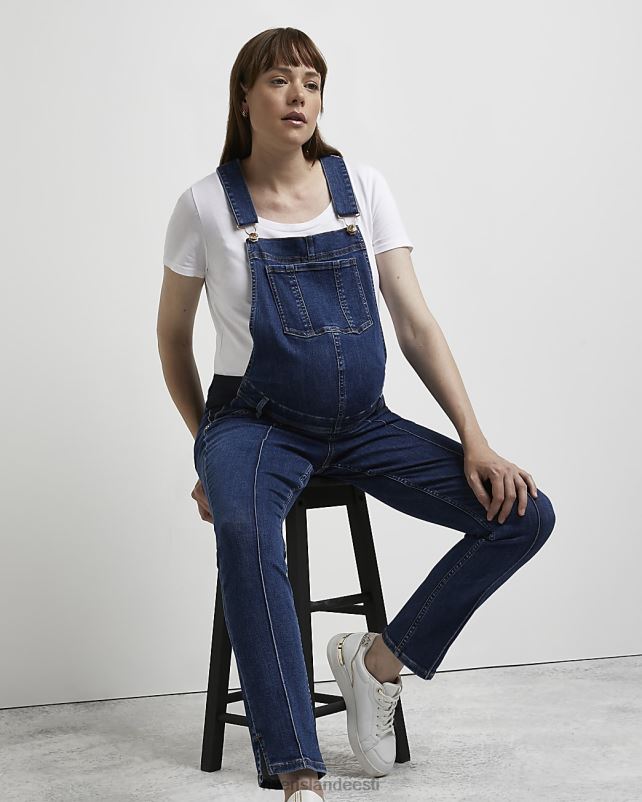 kehakate sinine naised River Island teksapüksid rasedateks 44TLL2303