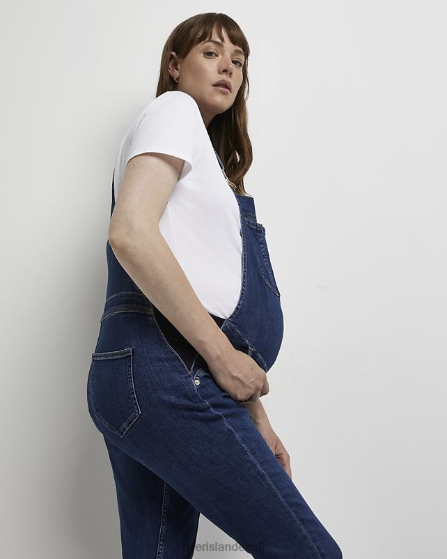 kehakate sinine naised River Island teksapüksid rasedateks 44TLL2303