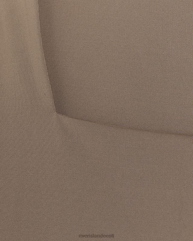 kehakate beež naised River Island pikkade varrukatega body 44TLL92