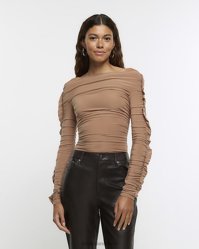 kehakate beež naised River Island rusuv bardot body 44TLL497