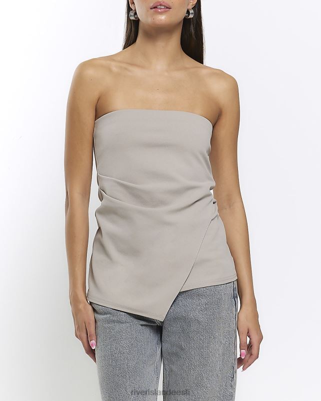 kehakate hall naised River Island bandeau asümmeetriline top 44TLL1258