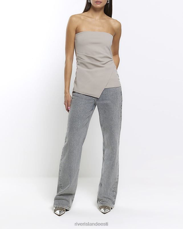 kehakate hall naised River Island bandeau asümmeetriline top 44TLL1258