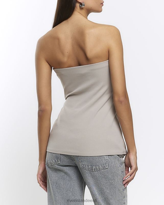 kehakate hall naised River Island bandeau asümmeetriline top 44TLL1258