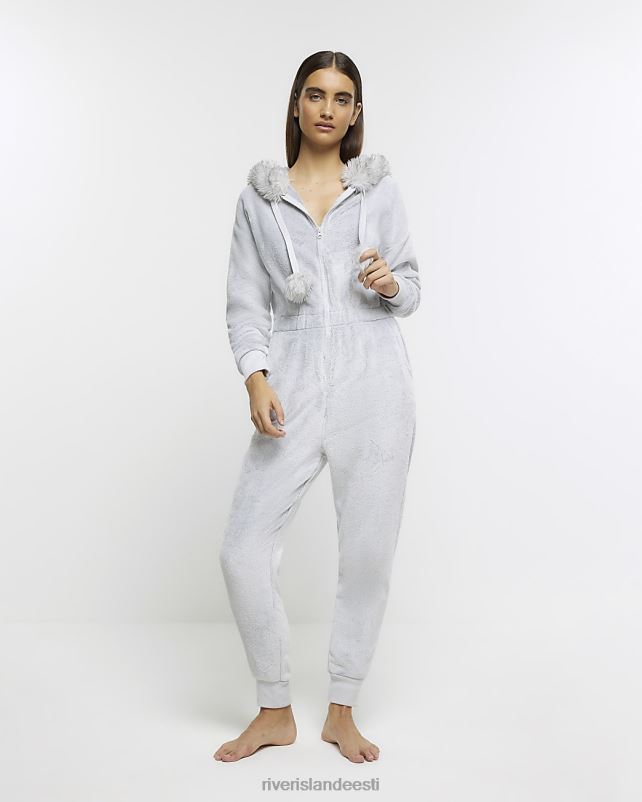 kehakate hall naised River Island kunstkarusnahast kapuutsiga püksid 44TLL3940