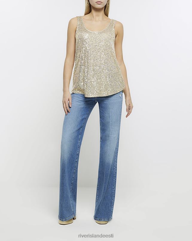 kehakate kollane naised River Island litrid tank top 44TLL654