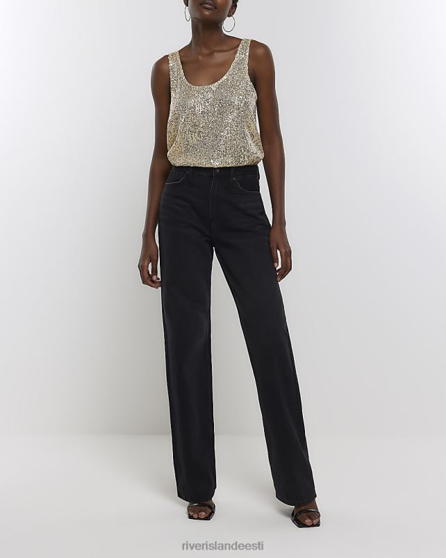 kehakate kullast naised River Island litrid tank top 44TLL652