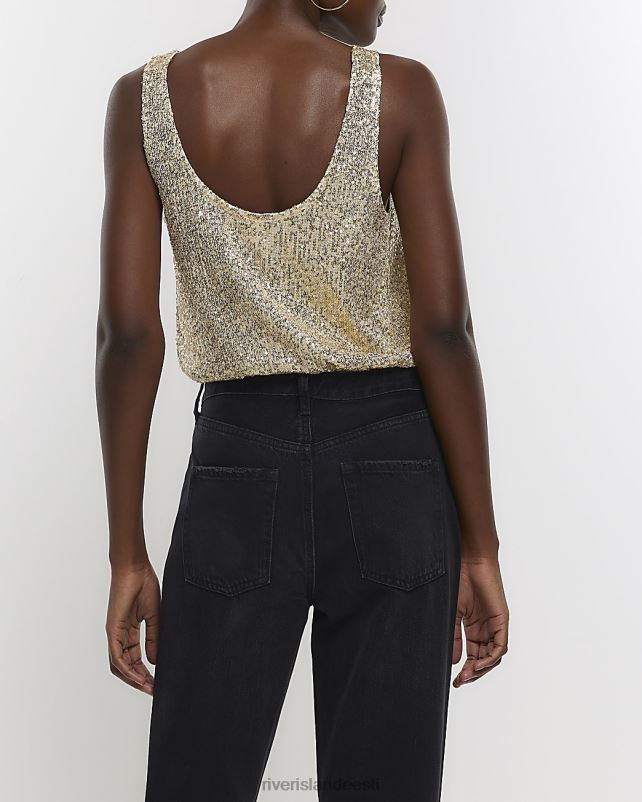 kehakate kullast naised River Island litrid tank top 44TLL652