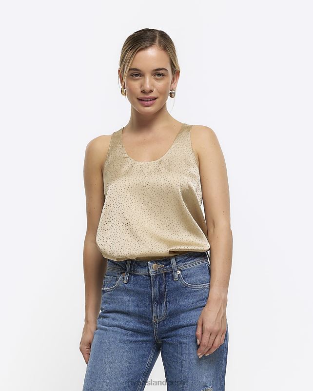 kehakate kullast naised River Island peenike satiinist lusikaga kaelus 44TLL5262