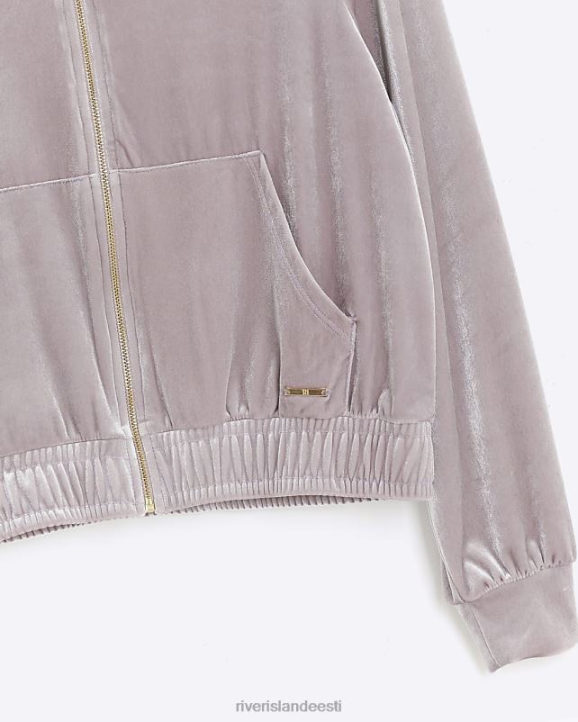 kehakate lilla naised River Island veluurist kapuuts 44TLL3938