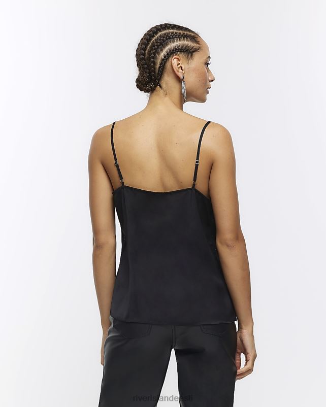 kehakate must naised River Island diamante cami top 44TLL3883