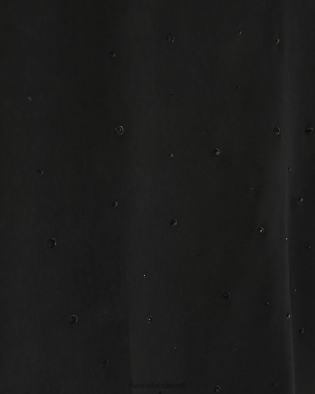 kehakate must naised River Island diamante cami top 44TLL3883