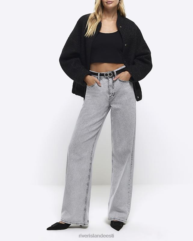 kehakate must naised River Island kühvel kaela crop vest 44TLL492