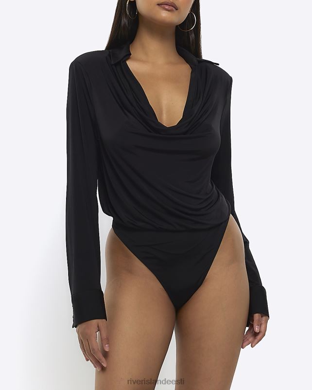 kehakate must naised River Island kaelusega kaelusega body 44TLL1214