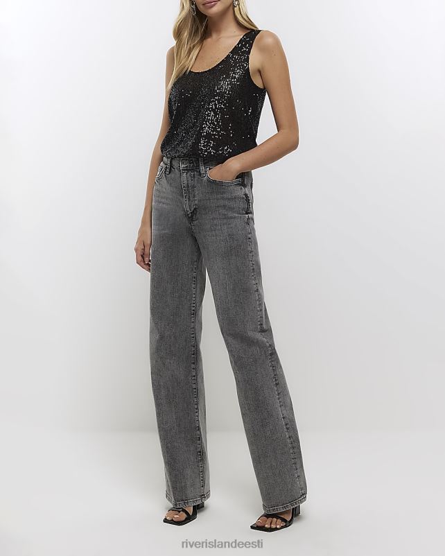 kehakate must naised River Island litrid tank top 44TLL650