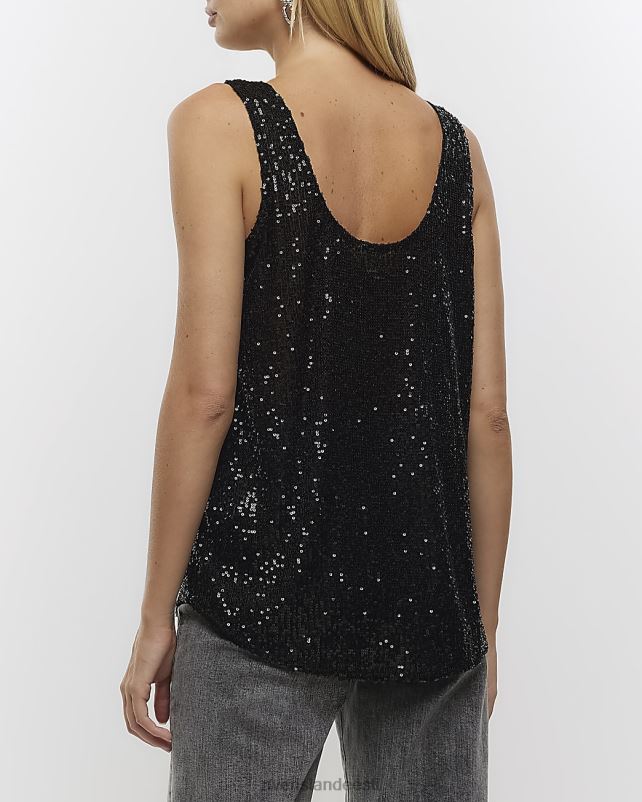 kehakate must naised River Island litrid tank top 44TLL650