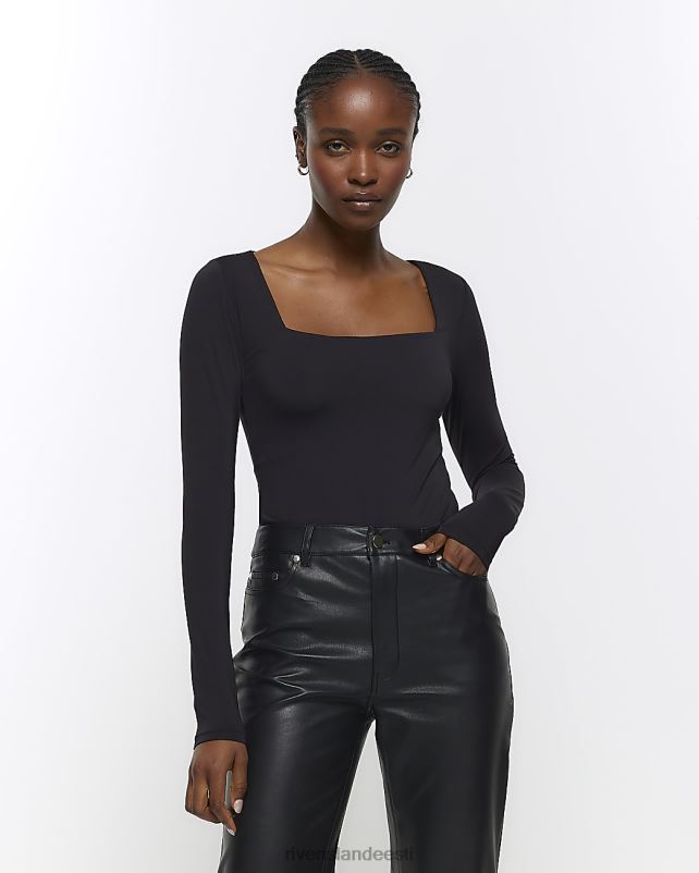 kehakate must naised River Island pikkade varrukatega body 44TLL93