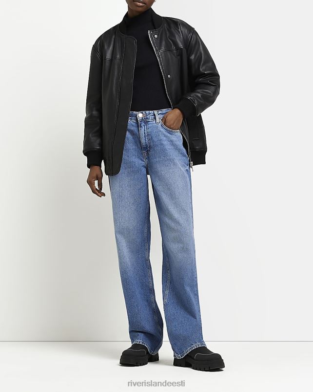 kehakate must naised River Island pikkade varrukatega kilpkonnakaelus 44TLL1742