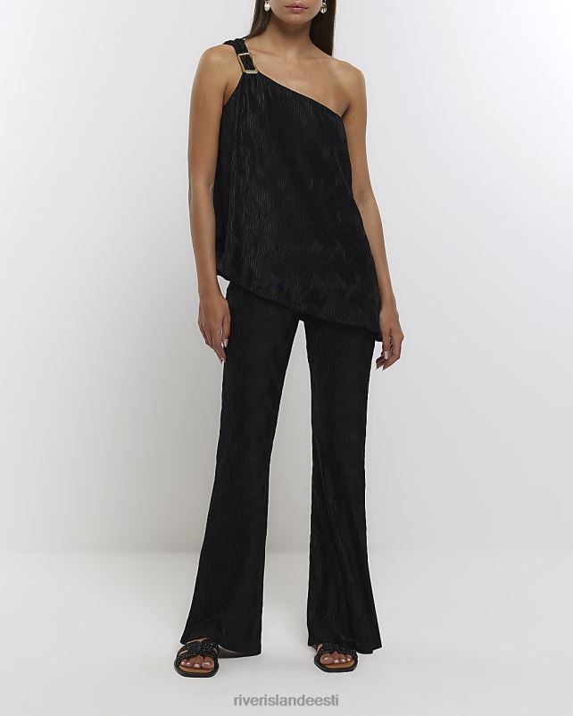 kehakate must naised River Island plisseeritud üks õlapealne 44TLL4565