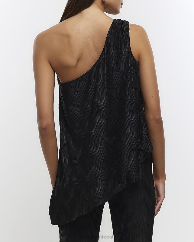 kehakate must naised River Island plisseeritud üks õlapealne 44TLL4565