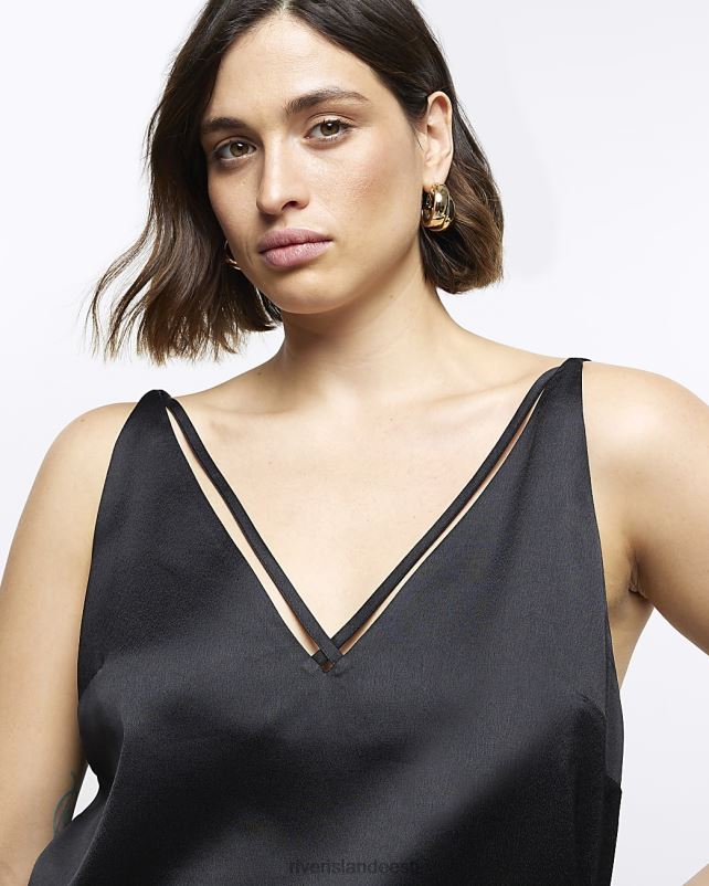 kehakate must naised River Island pluss cami top 44TLL2256