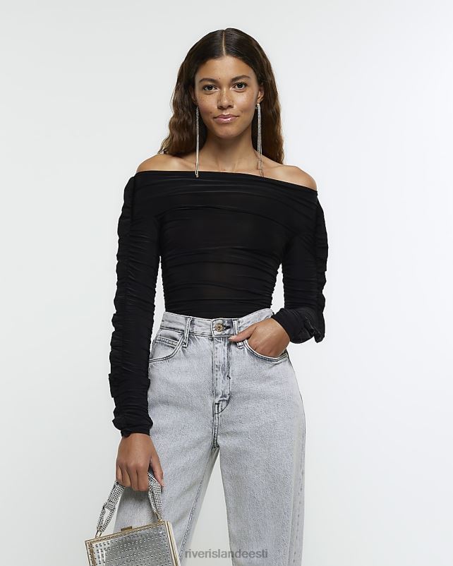 kehakate must naised River Island rusuv bardot body 44TLL496