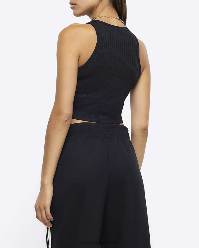 kehakate must naised River Island soonik crop top 44TLL495