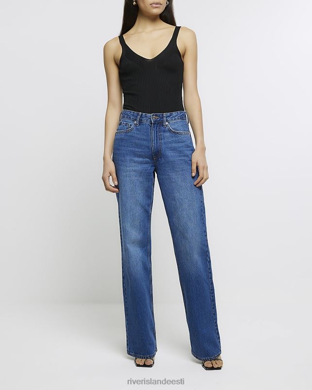 kehakate must naised River Island soonik kootud vest 44TLL1883