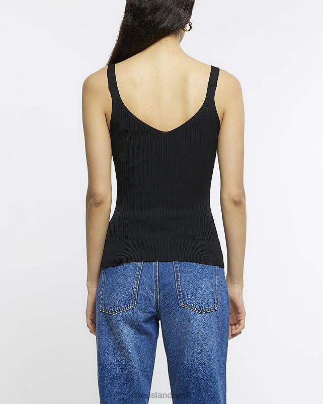 kehakate must naised River Island soonik kootud vest 44TLL1883