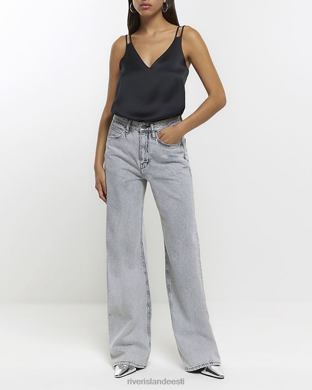 kehakate must naised River Island topeltrihmaga cami top 44TLL1234