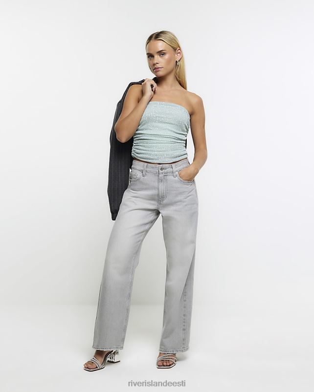 kehakate roheline naised River Island petite sequin bandeau top 44TLL5224