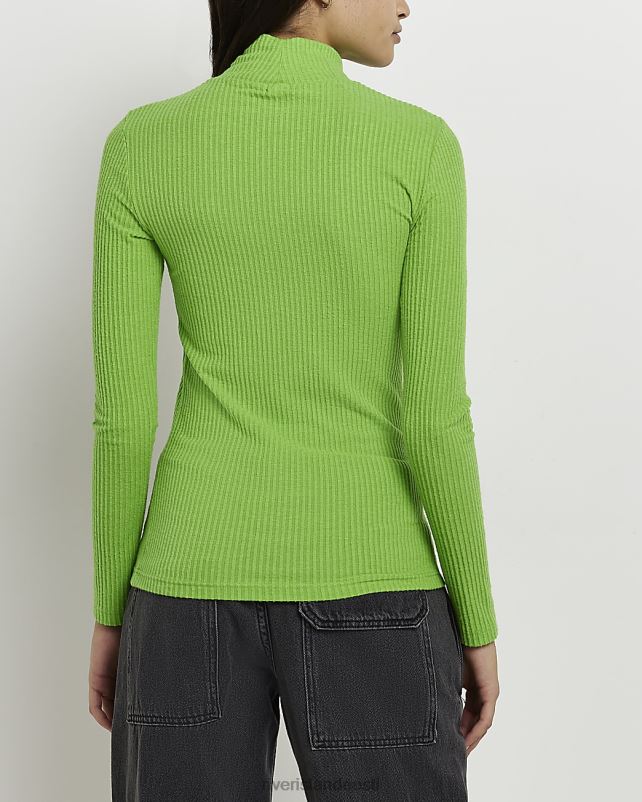 kehakate roheline naised River Island pikkade varrukatega kilpkonnakaelus 44TLL1745