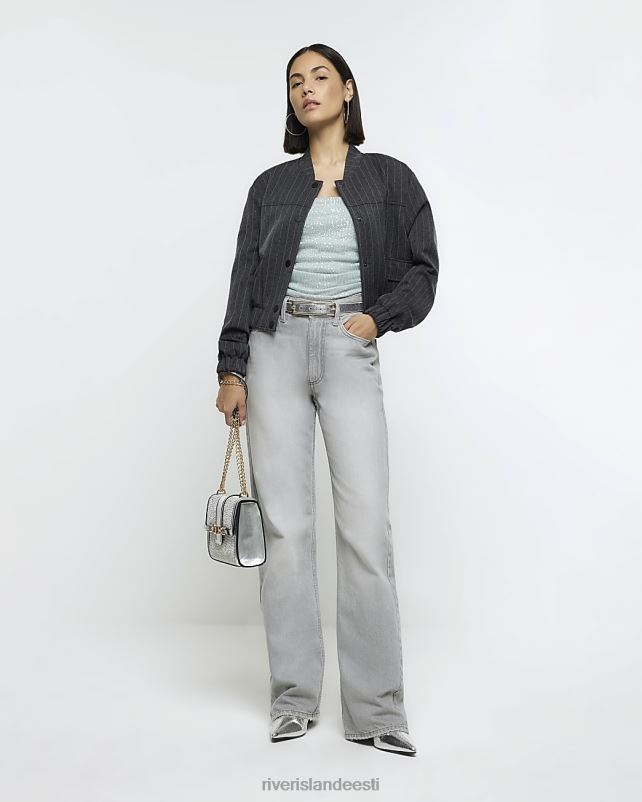 kehakate roheline naised River Island sequin bandeau top 44TLL382