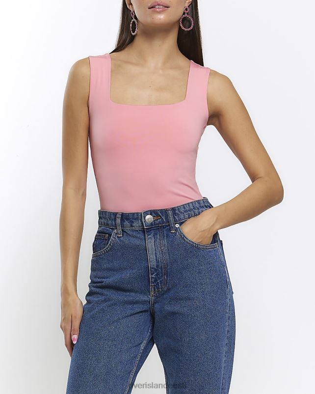 kehakate roosa naised River Island kandilise kaelusega body 44TLL388