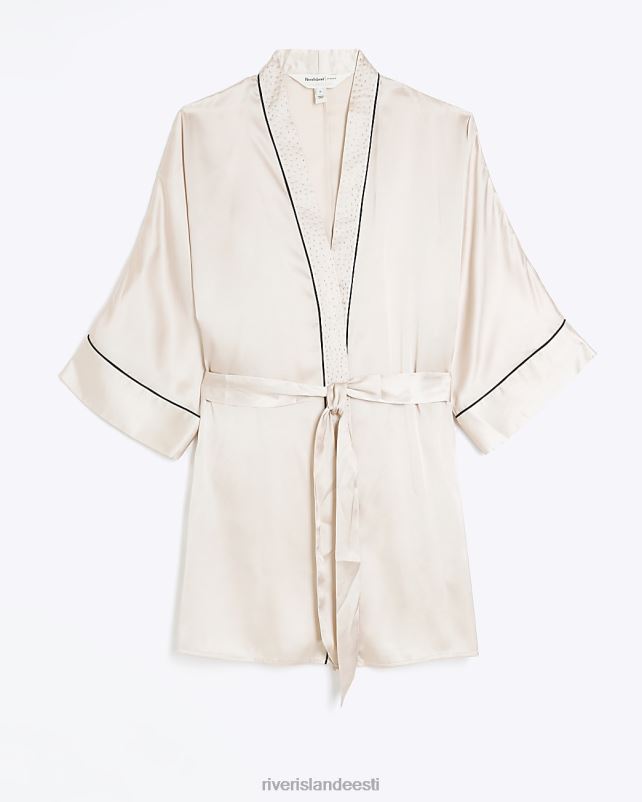 kehakate roosa naised River Island satiin kaunistatud kimono rüü 44TLL4043