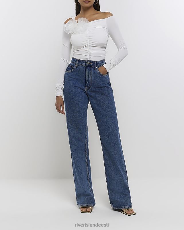 kehakate valge naised River Island õlgadest vabastatud bodi 44TLL1427