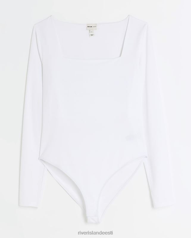 kehakate valge naised River Island pikkade varrukatega body 44TLL95